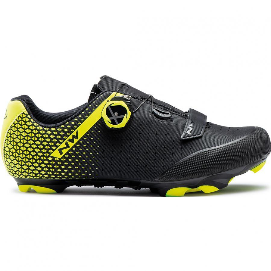 Northwave Origin Plus 2 MTB Cycling Shoes (Black/Yellow Fluo) | Cycling Gears Hub