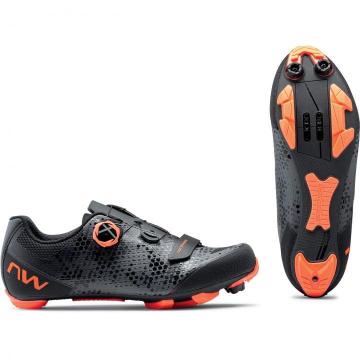 Northwave Razer 2 MTB Cycling Shoes (Anthra/Orange) | Cycling Gears Hub