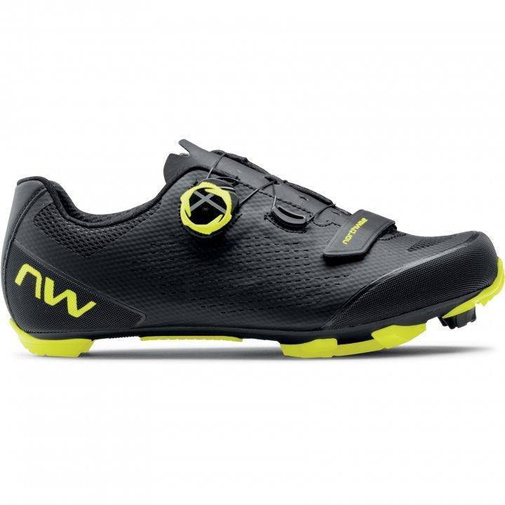 Northwave Razer 2 MTB Cycling Shoes (Black/Yellow Fluo) | Cycling Gears Hub