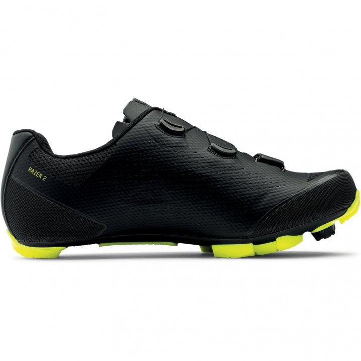 Northwave Razer 2 MTB Cycling Shoes (Black/Yellow Fluo) | Cycling Gears Hub