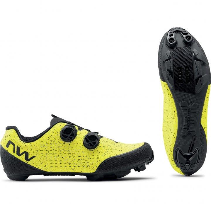Northwave Rebel 3 MTB Cycling Shoes (Yellow Fluo/Black) | Cycling Gears Hub