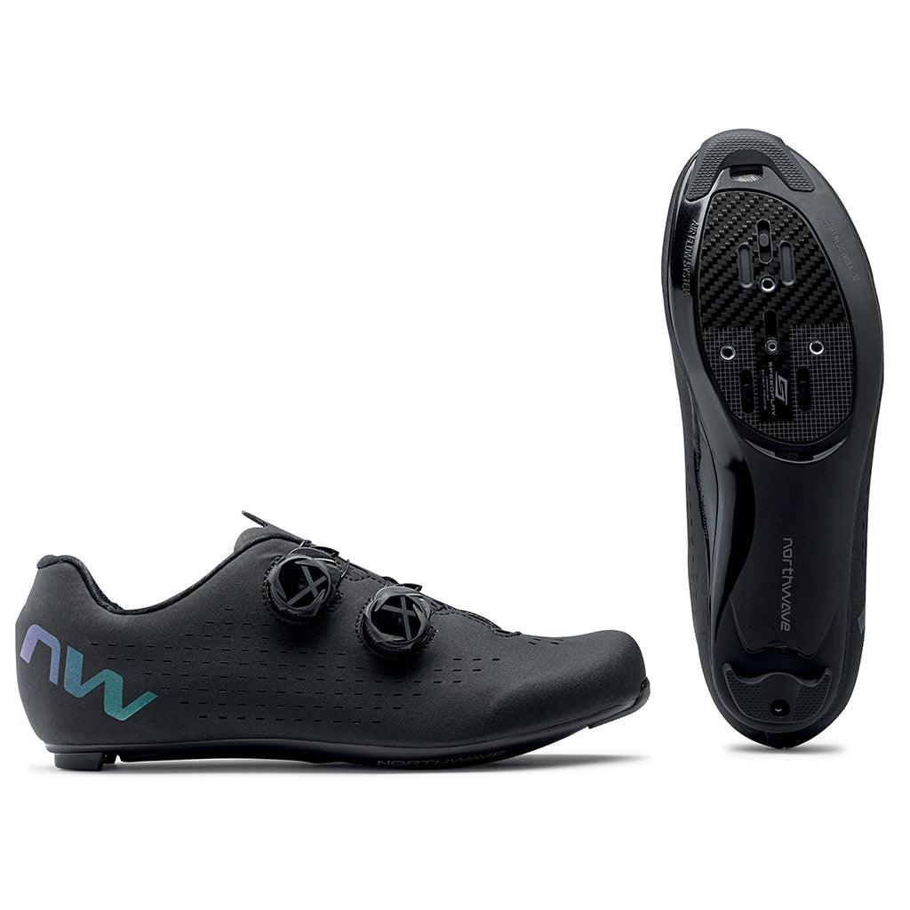 Northwave Revolution 3 Road Cycling Shoes (Black/Iridescent) | Cycling Gears Hub