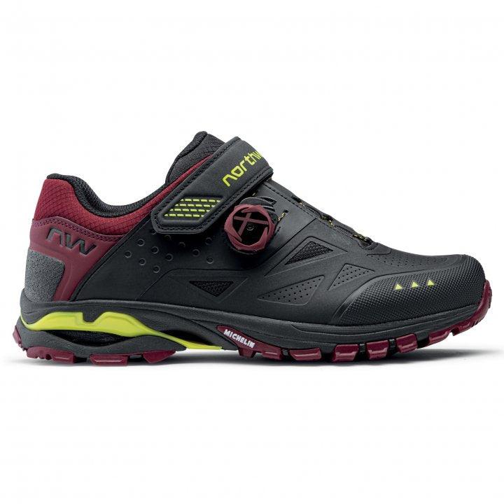 Northwave Spider Plus 3 MTB Cycling Shoes (Black/Plum) | Cycling Gears Hub