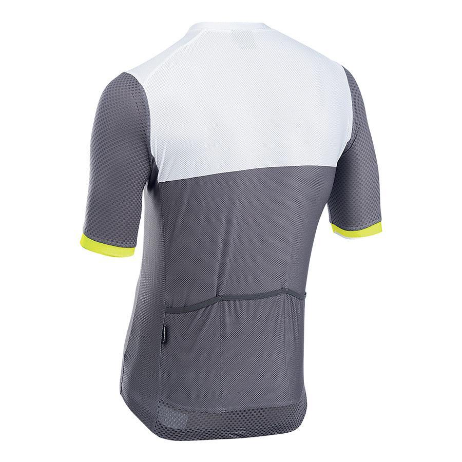 Northwave Storm Air Mens Cycling Jersey (Grey/Yellow Fluo) | Cycling Gears Hub