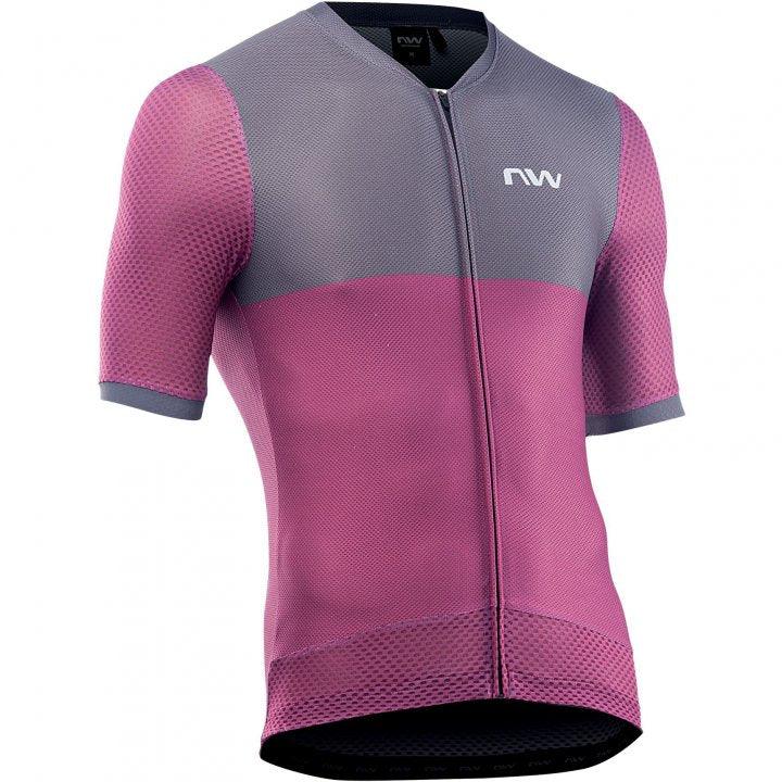 Northwave Storm Air Mens Cycling Jersey (Plum/Dark Grey) | Cycling Gears Hub