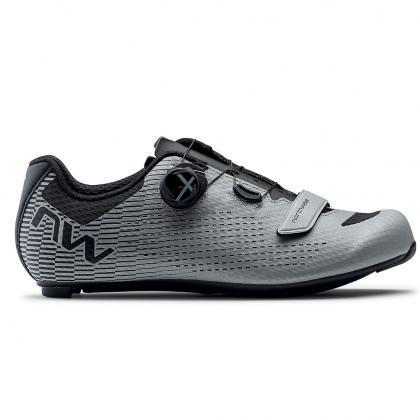 Northwave Storm Carbon 2 Road Cycling Shoe (Silver Reflective) | Cycling Gears Hub