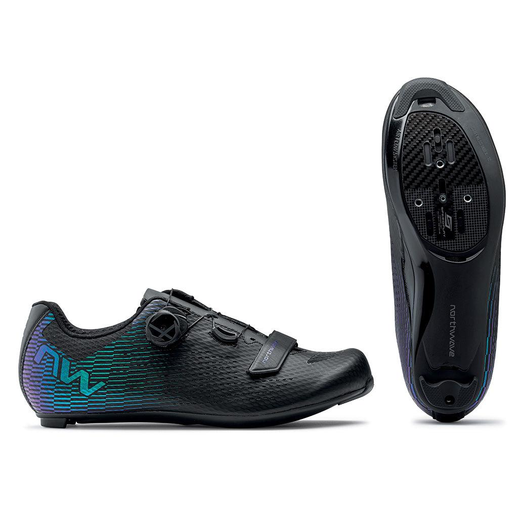 Northwave  Storm Carbon 2 Road Cycling Shoes (Black/Iridescen) | Cycling Gears Hub