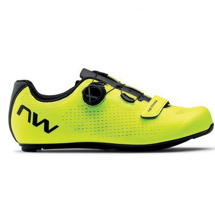 Northwave  Storm Carbon 2 Road Cycling Shoes (Yellow Fluo/ Black) | Cycling Gears Hub