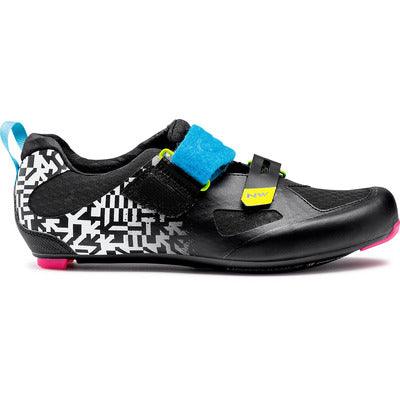 Northwave Tribute 2 Carbon Tri. Shoes (White/Blk/Multi Colour) | Cycling Gears Hub