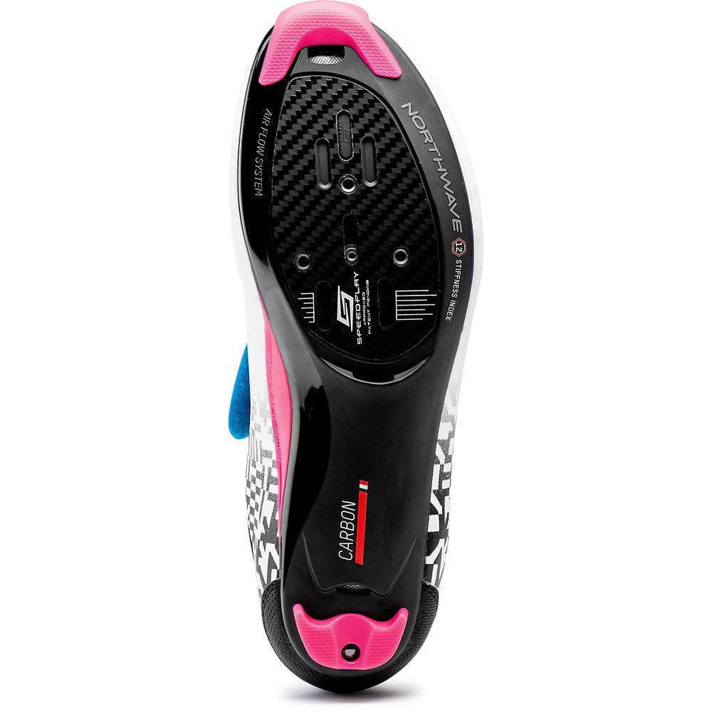 Northwave Tribute 2 Carbon Tri. Shoes (White/Blk/Multi Colour) | Cycling Gears Hub
