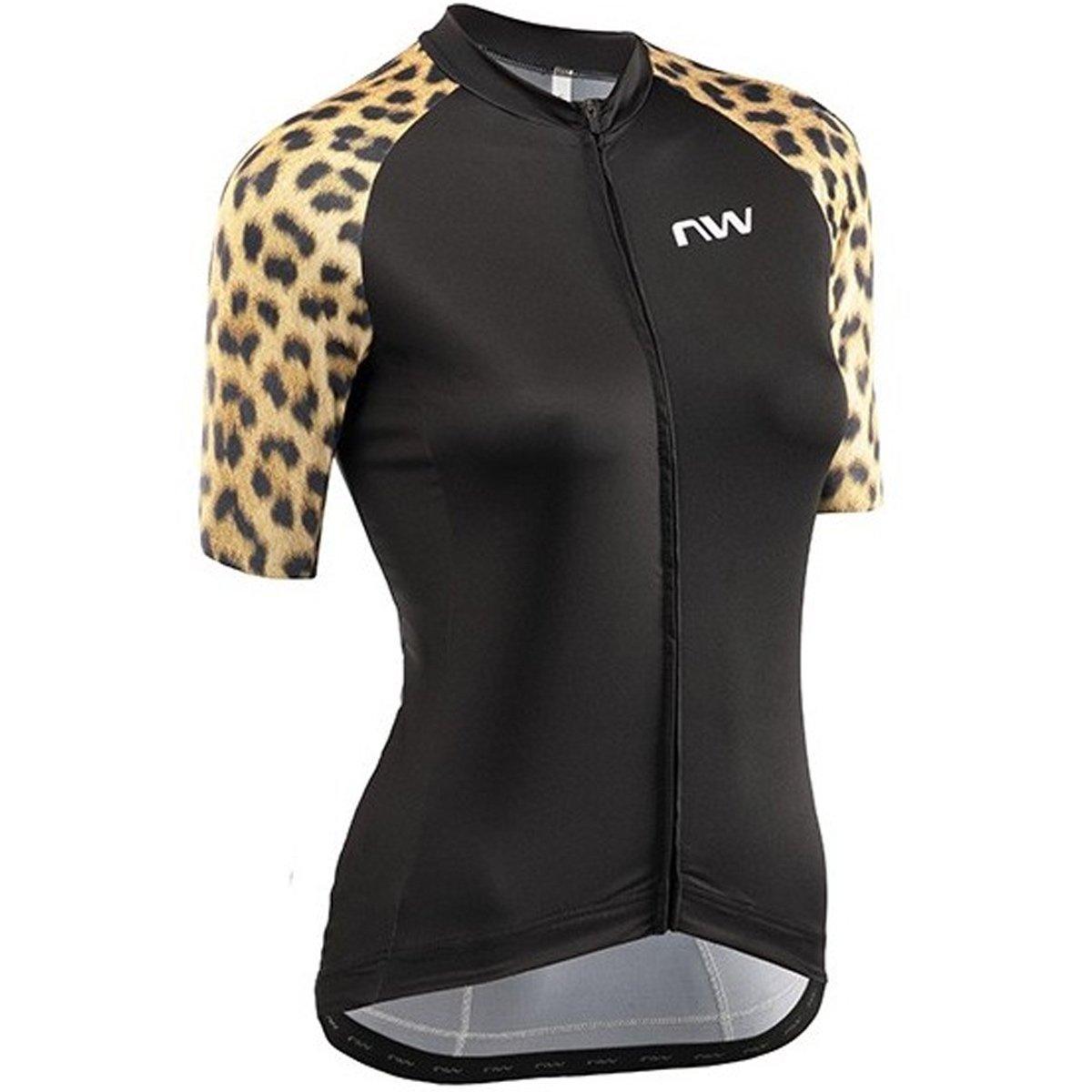Northwave Wild Women's Cycling Jersey (Leopard/Black) | Cycling Gears Hub