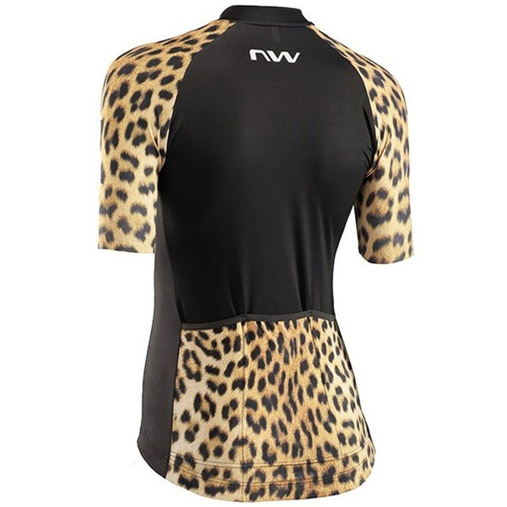 Northwave Wild Women's Cycling Jersey (Leopard/Black) | Cycling Gears Hub