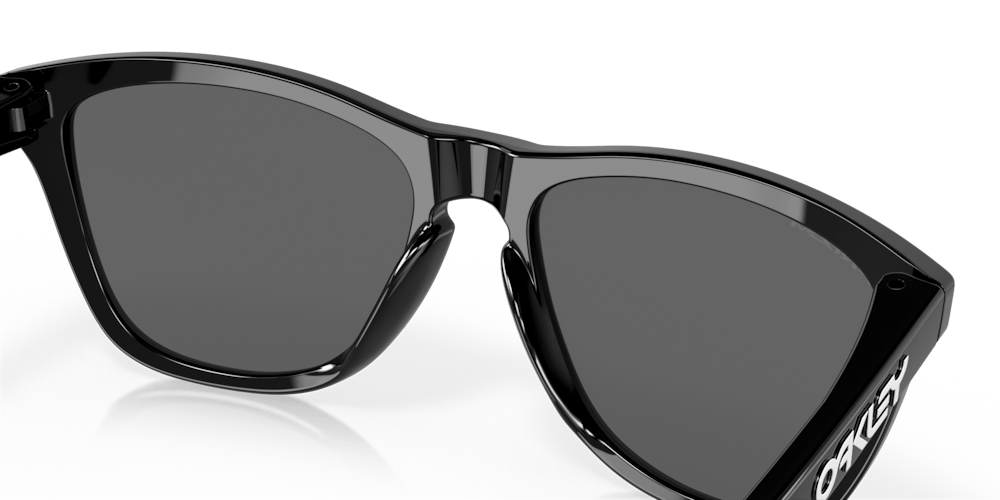 Oakaley sunglass Frogskins prizm black Lenses with polished black Frame - Cycling Gears Hub