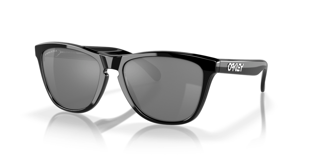 Oakaley sunglass Frogskins prizm black Lenses with polished black Frame - Cycling Gears Hub
