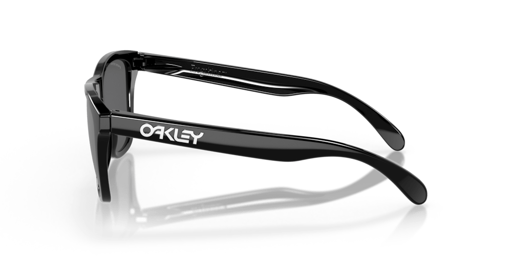 Oakaley sunglass Frogskins prizm black Lenses with polished black Frame - Cycling Gears Hub
