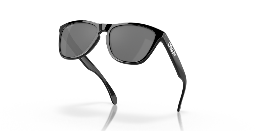 Oakaley sunglass Frogskins prizm black Lenses with polished black Frame - Cycling Gears Hub
