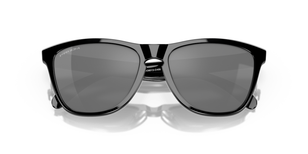 Oakaley sunglass Frogskins prizm black Lenses with polished black Frame - Cycling Gears Hub