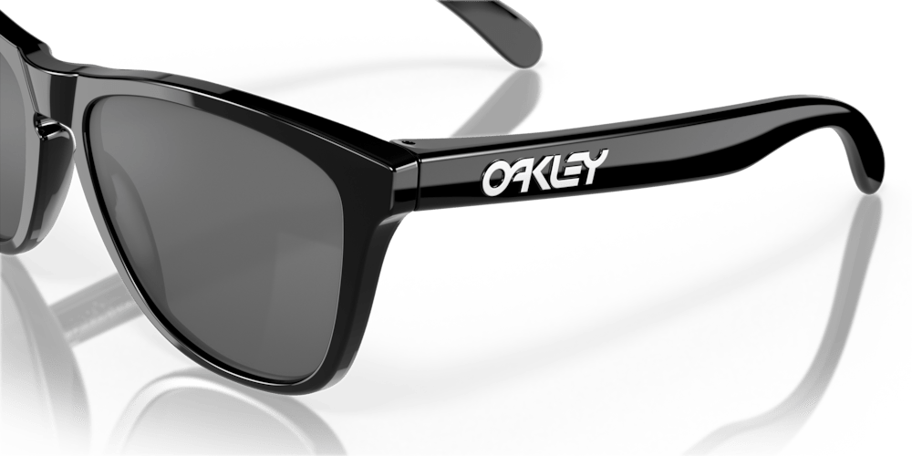 Oakaley sunglass Frogskins prizm black Lenses with polished black Frame - Cycling Gears Hub