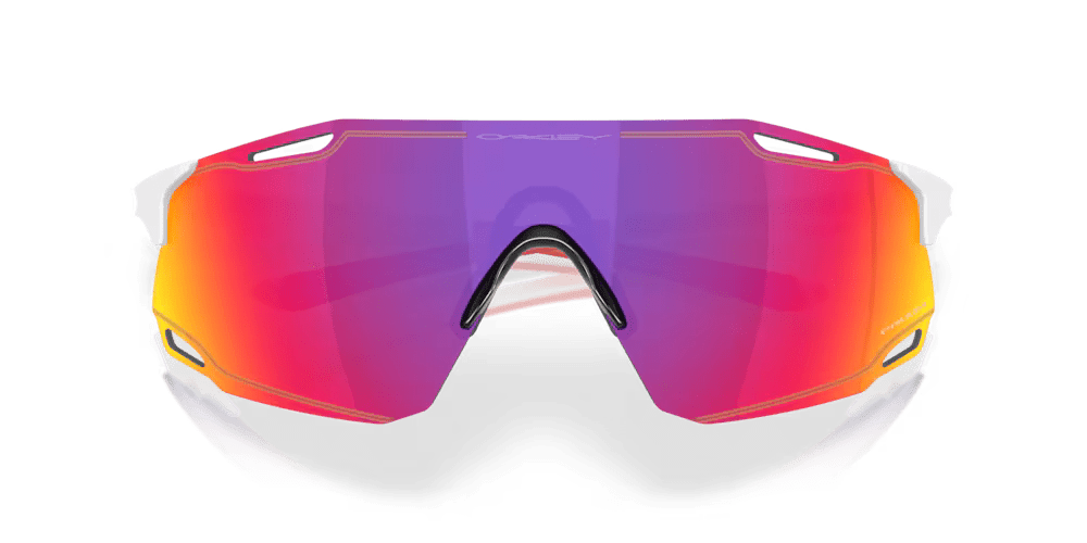 Oakley Cybr Dyno Sunglasses (Polished White/Prizm Road) | Cycling Gears Hub - Cycling Gears Hub