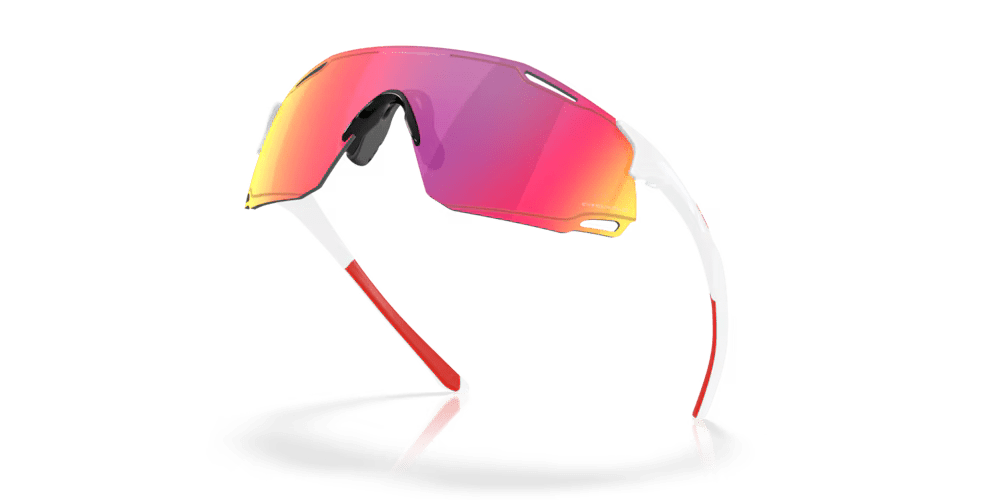 Oakley Cybr Dyno Sunglasses (Polished White/Prizm Road) | Cycling Gears Hub - Cycling Gears Hub