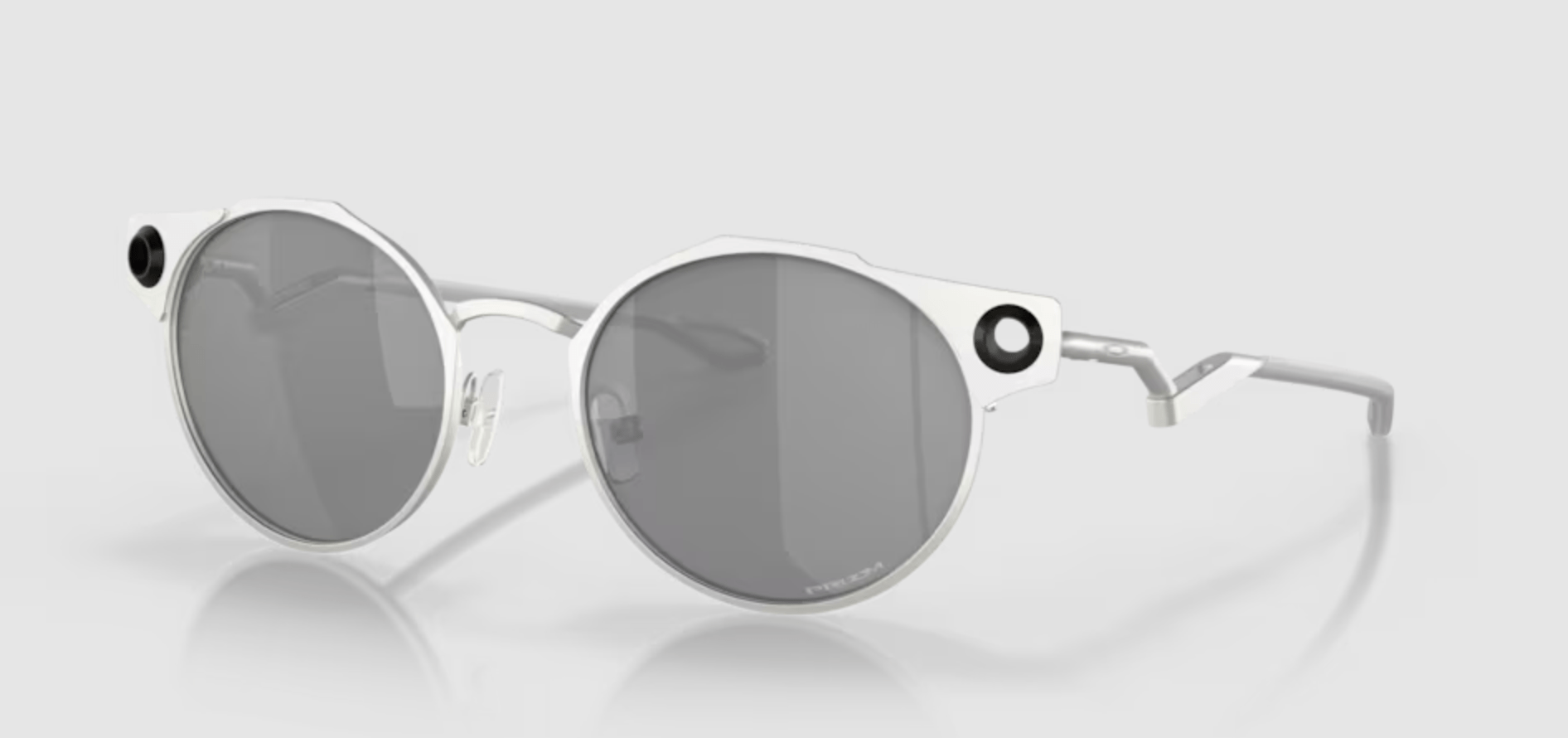 Oakley Deadbolt Satin chrome with Prizm black Lens - Cycling Gears Hub
