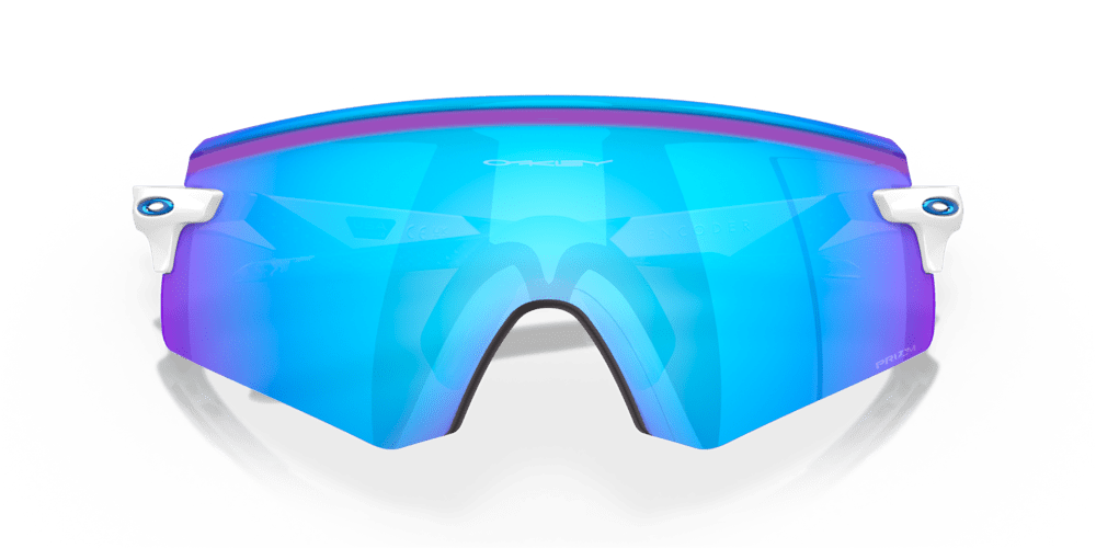Oakley Encoder (Prizm Sapphire Lenses, Polished White Frame) | Cycling Gears Hub - Cycling Gears Hub