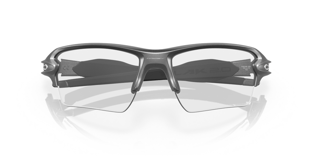 Oakley Flak 2.0 XL Clear To Black Iridium Photochromic Lenses Steel Frame - Cycling Gears Hub