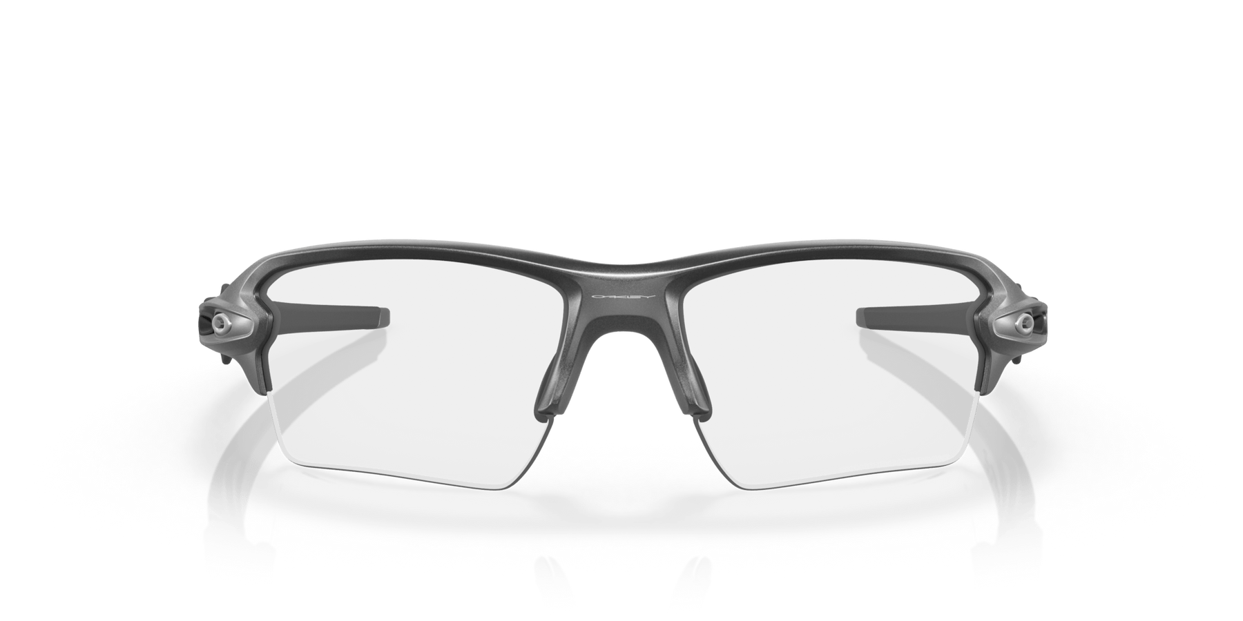 Oakley Flak 2.0 XL Clear To Black Iridium Photochromic Lenses Steel Frame - Cycling Gears Hub