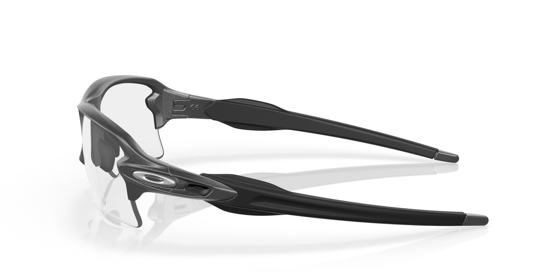 Oakley Flak 2.0 XL Clear To Black Iridium Photochromic Lenses Steel Frame - Cycling Gears Hub