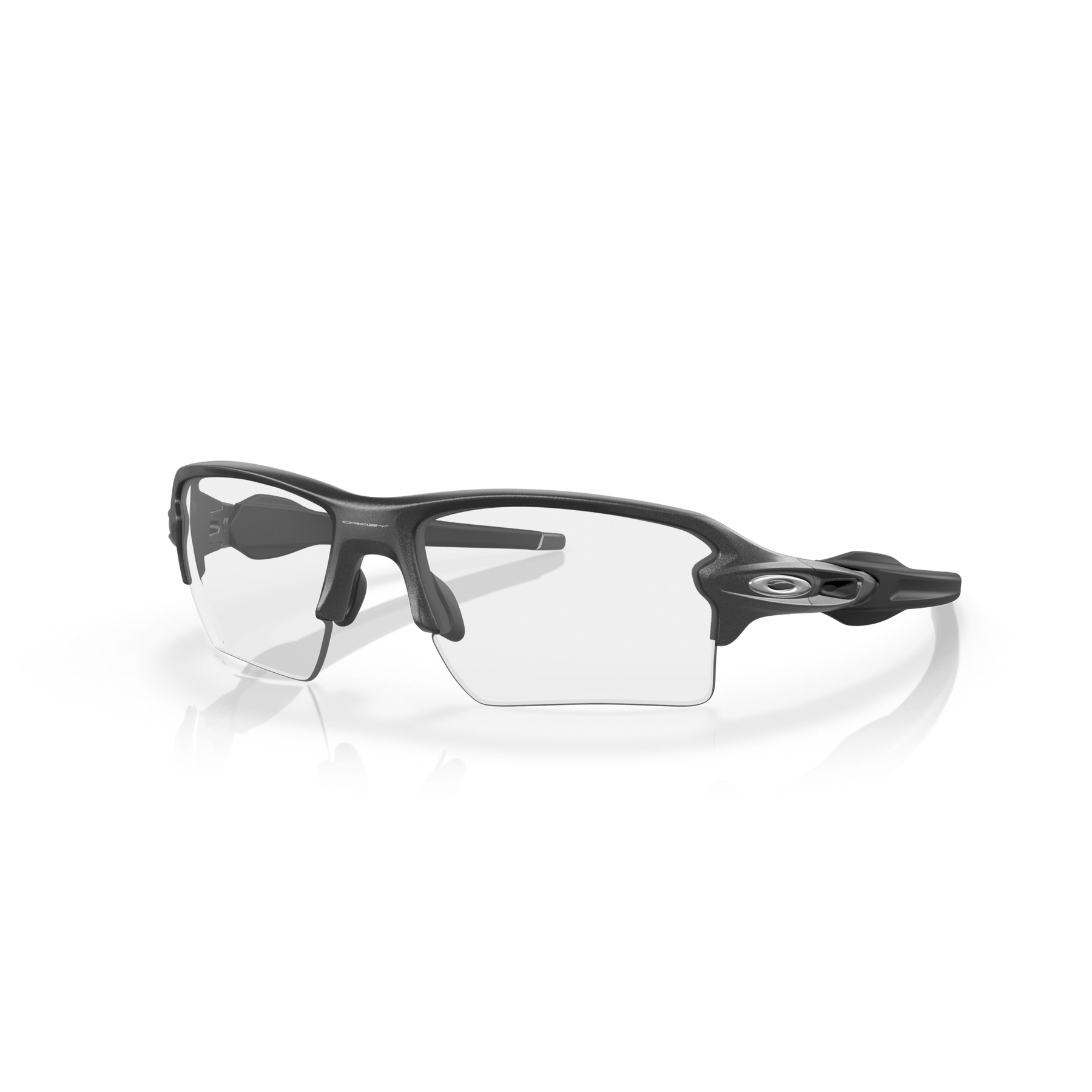 Oakley Flak 2.0 XL Clear To Black Iridium Photochromic Lenses Steel Frame - Cycling Gears Hub