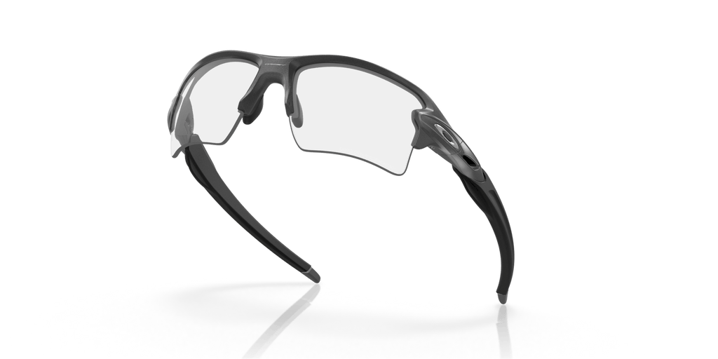 Oakley Flak 2.0 XL Clear To Black Iridium Photochromic Lenses Steel Frame - Cycling Gears Hub