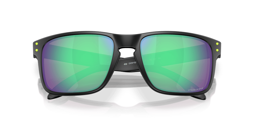 Oakley Holbrook Matte Black Prizm Road Jade Lenses, with matte black Frame - Cycling Gears Hub