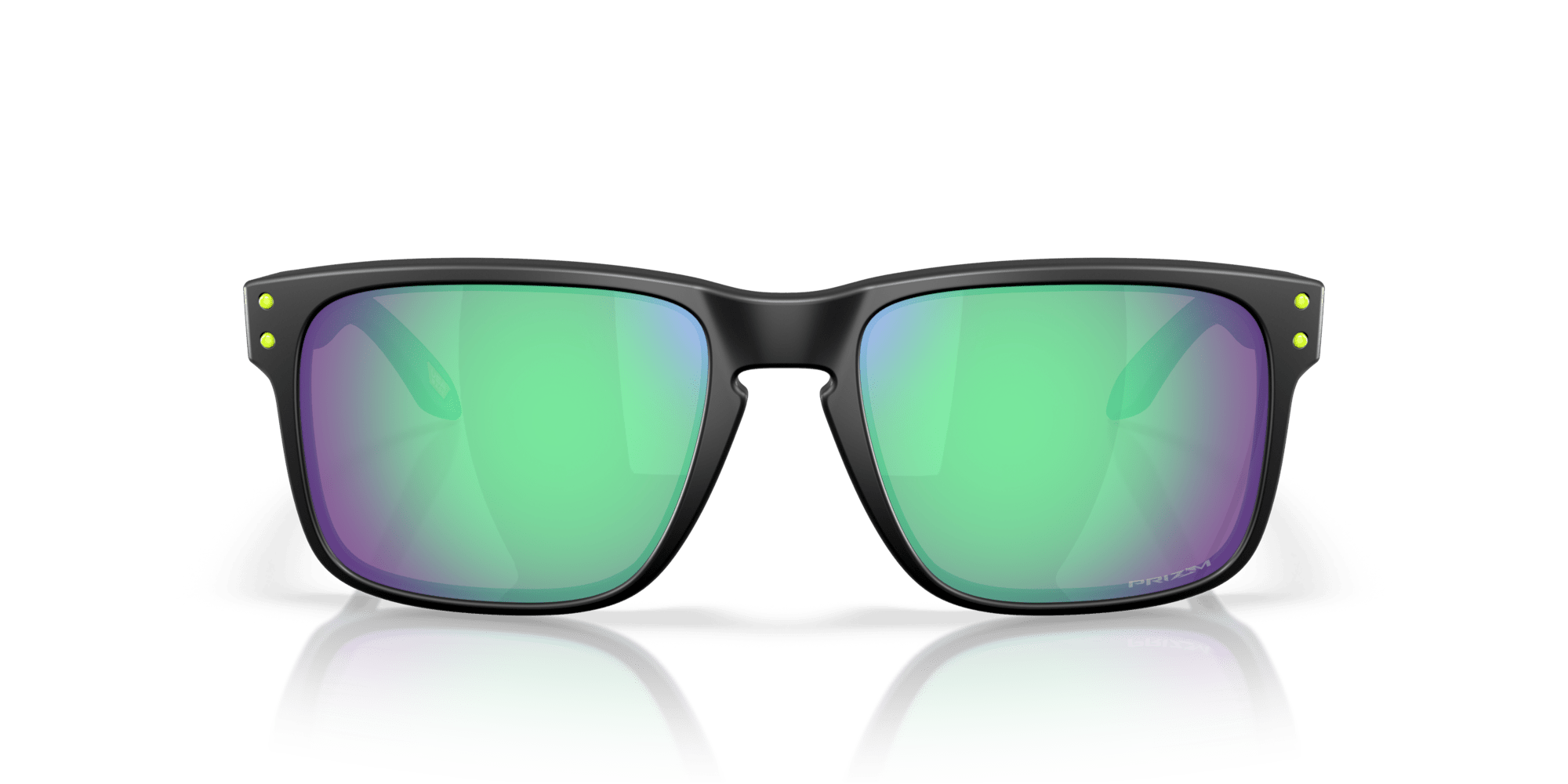 Oakley Holbrook Matte Black Prizm Road Jade Lenses, with matte black Frame - Cycling Gears Hub