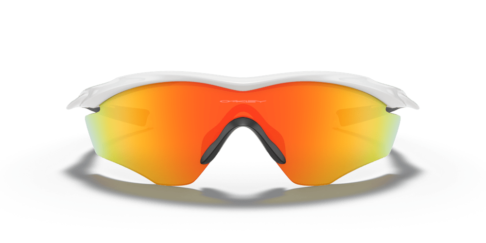 Oakley M2 Frame XL Sport Sunglasses (Fire Iridium/Polished White) | Cycling Gears Hub - Cycling Gears Hub