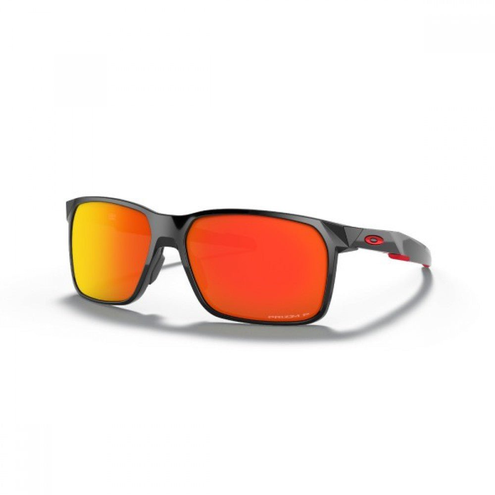 Oakley Portal X Polished Black Prizm with Ruby Polarized Lens - Cycling Gears Hub