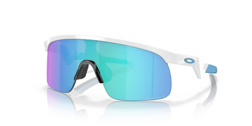 Oakley Resistor Polished white Prizm sapphire - Cycling Gears Hub