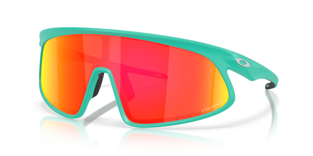 Oakley RSLV with prizm ruby Lenses and matte celeste Frame - Cycling Gears Hub