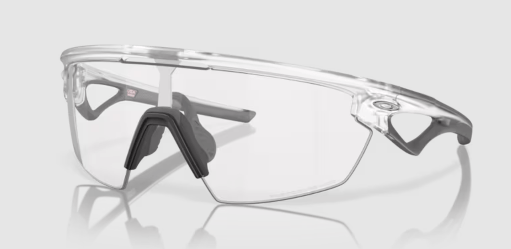 Oakley Sphaera Matte clear with photochromic lenses - Cycling Gears Hub
