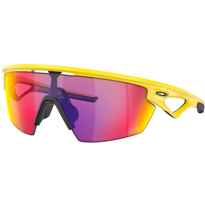 Oakley Sphaera Sport Sunglasses (Prizm Road/Matte Yellow) | Cycling Gears Hub - Cycling Gears Hub