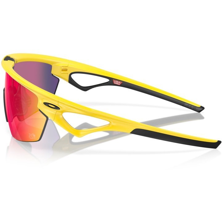 Oakley Sphaera Sport Sunglasses (Prizm Road/Matte Yellow) | Cycling Gears Hub - Cycling Gears Hub