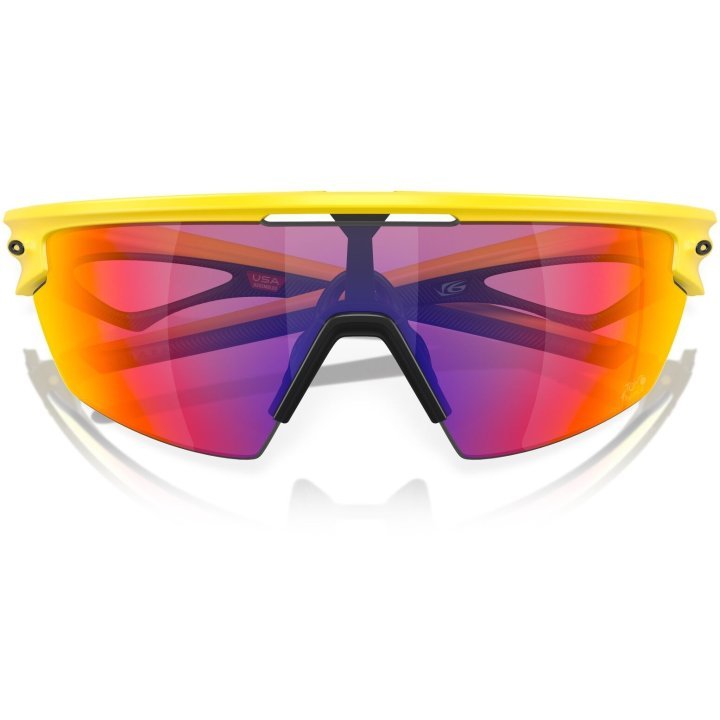 Oakley Sphaera Sport Sunglasses (Prizm Road/Matte Yellow) | Cycling Gears Hub - Cycling Gears Hub