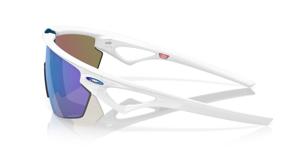 Oakley Sphaera Sport Sunglasses (Prizm Sapphire/Matte White) | Cycling Gears Hub - Cycling Gears Hub