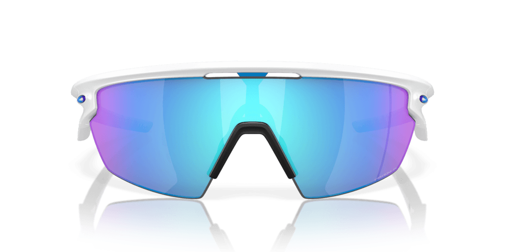 Oakley Sphaera Sport Sunglasses (Prizm Sapphire/Matte White) | Cycling Gears Hub - Cycling Gears Hub