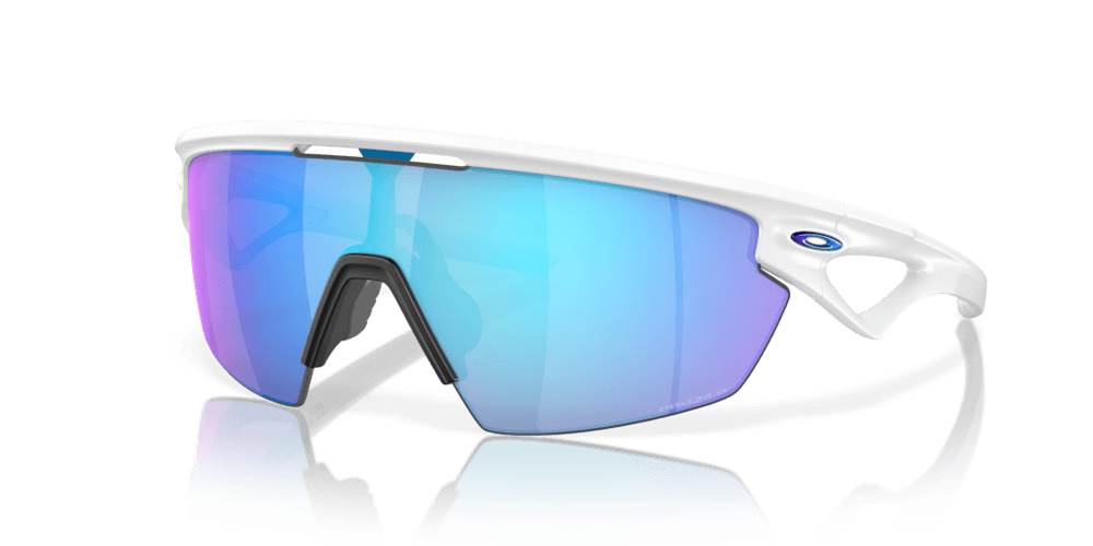 Oakley Sphaera Sport Sunglasses (Prizm Sapphire/Matte White) | Cycling Gears Hub - Cycling Gears Hub