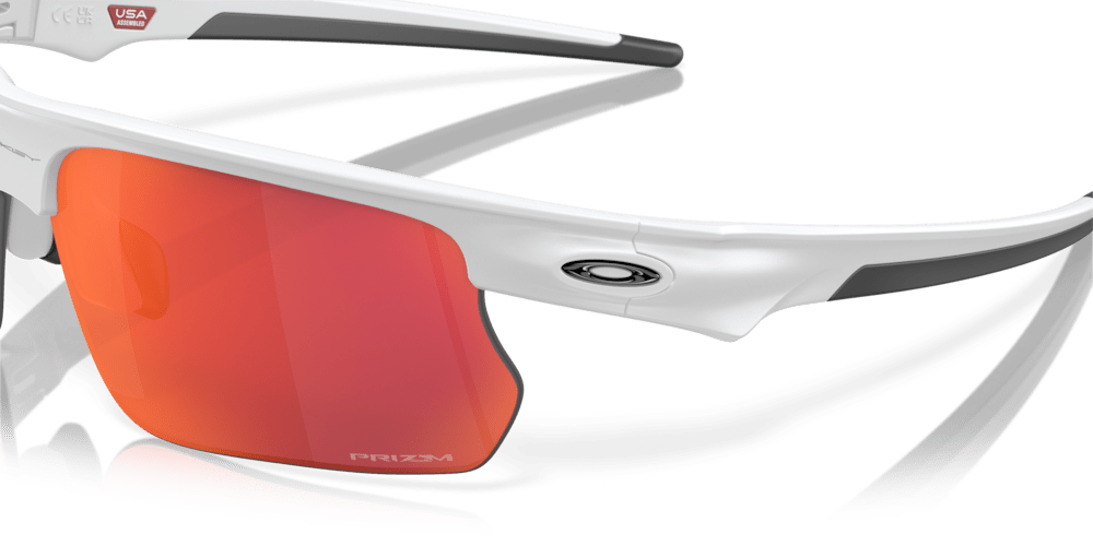 Oakley sunglass BiSphaera™ prizm field Lenses with matte white Frame - Cycling Gears Hub