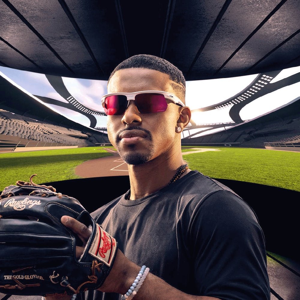 Oakley sunglass BiSphaera™ prizm field Lenses with matte white Frame - Cycling Gears Hub