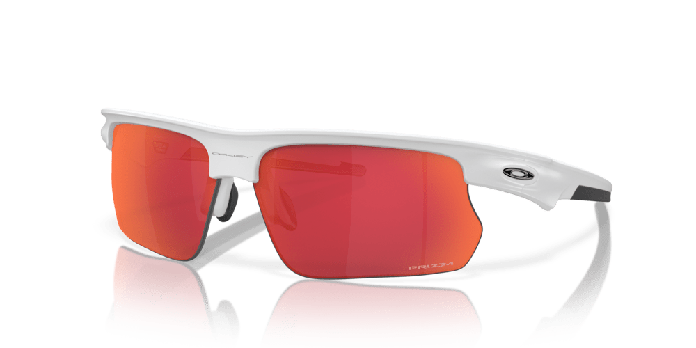 Oakley sunglass BiSphaera™ prizm field Lenses with matte white Frame - Cycling Gears Hub