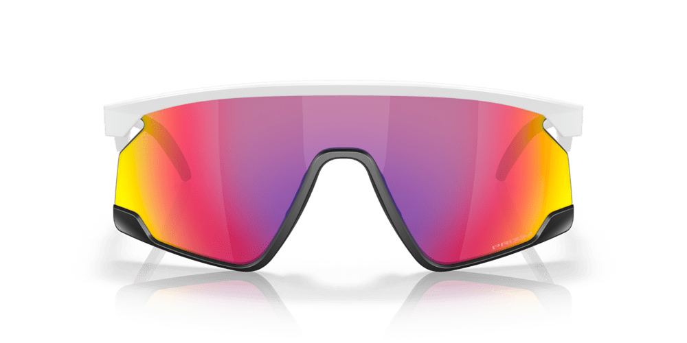 Oakley Sunglass BXTR prizm road Lenses with matte white Frame - Cycling Gears Hub