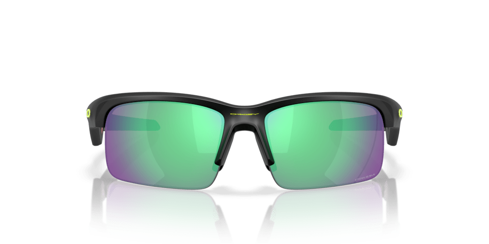Oakley sunglass Capacitor (Youth Fit) Court Collection prizm road jade Lenses, with matte black Frame - Cycling Gears Hub