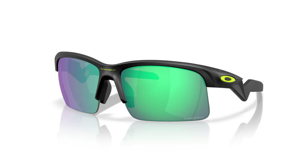 Oakley sunglass Capacitor (Youth Fit) Court Collection prizm road jade Lenses, with matte black Frame - Cycling Gears Hub